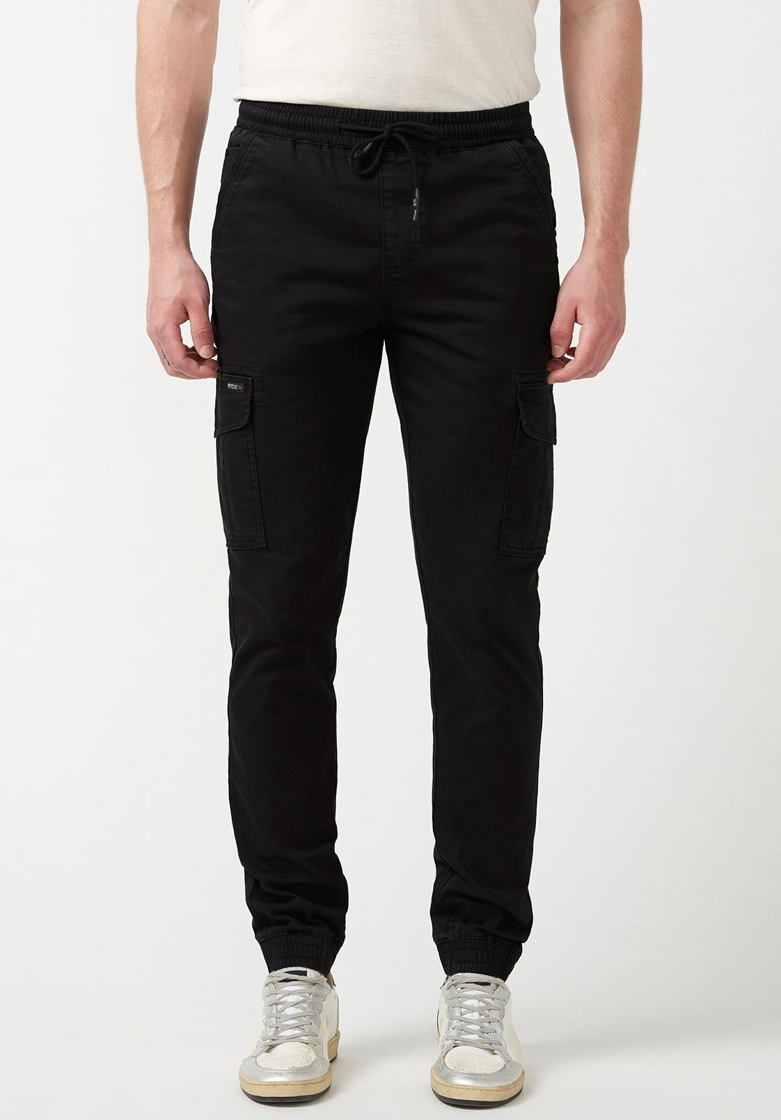 Tom Men\'s Cargo Buffalo Jeans - Black Pants US Jogger –