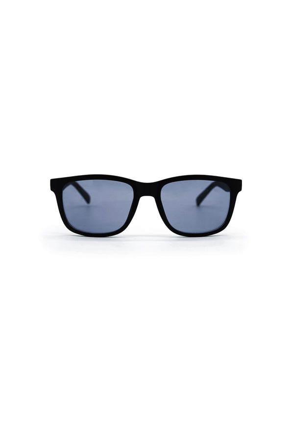 Men's Classic Rectangular Sunglasses in Black - B0015S