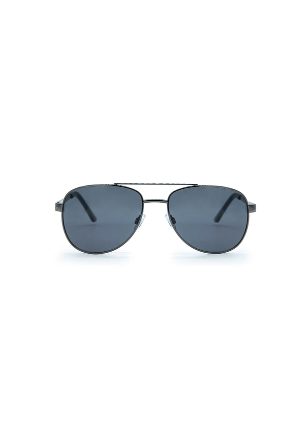 Men's Classic Aviator Sunglasses in Gunmetal - B0020S