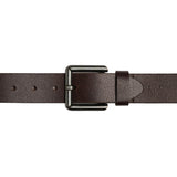 Square Buckle Brown Buffalo Leather Belt - BB1000C13