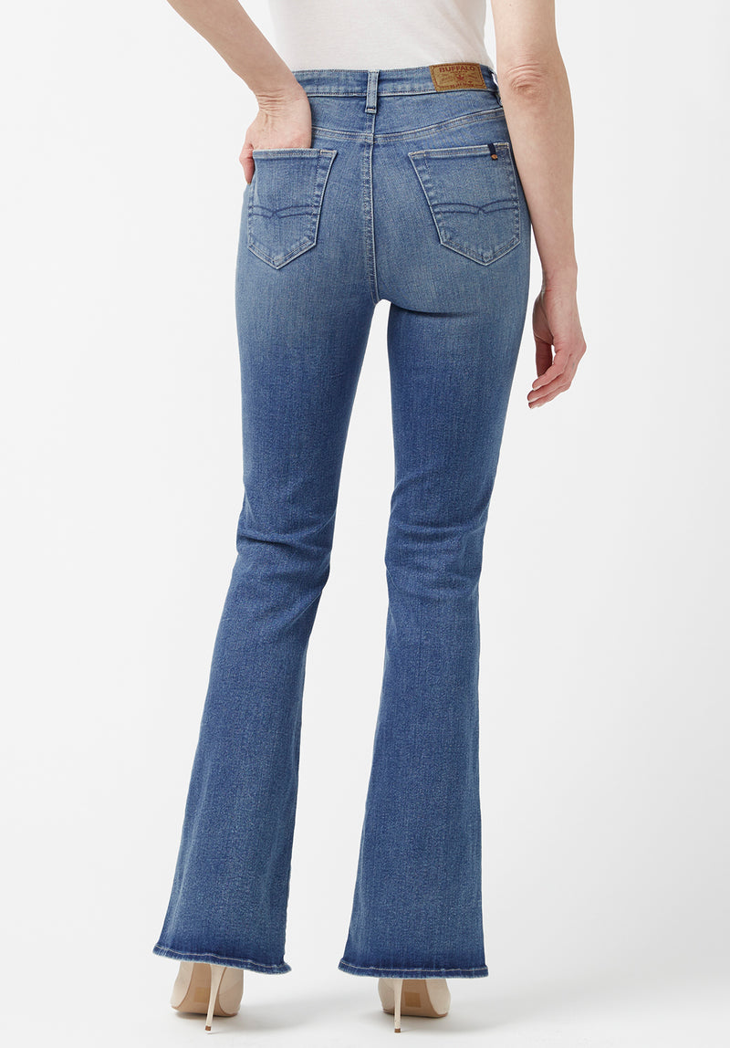 HIGH WAISTED COLORED SUPER-STRETCH JEANS SKY - LOVER BRAND FASHION