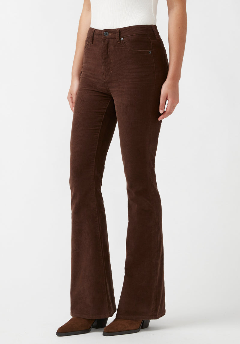 Premium Corduroy Flare Fitted Pants