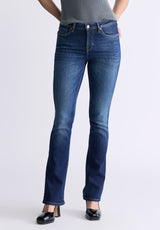 Buffalo David Bitton Mid Rise Bootcut Queen Women's Jeans, Vintage Dark Blue - BL15991 Color INDIGO