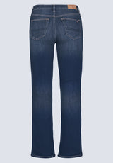 Mid Rise Bootcut Queen Women's Jeans, Vintage Dark Blue - BL15991