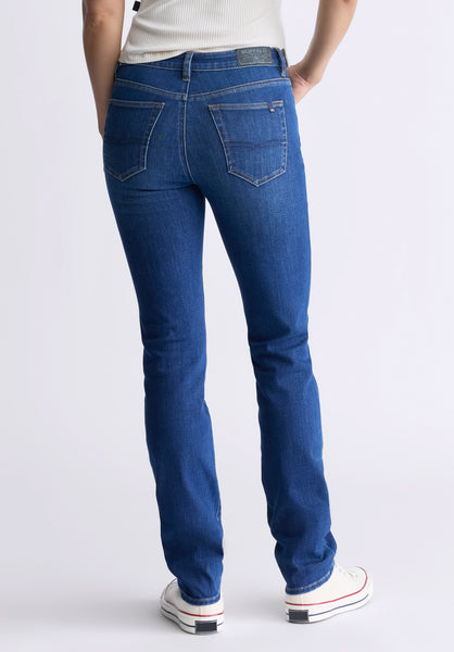 Buffalo David Bitton Mid Rise Slim Carrie Women's Jeans, Indigo Contrast - BL15999 Color INDIGO