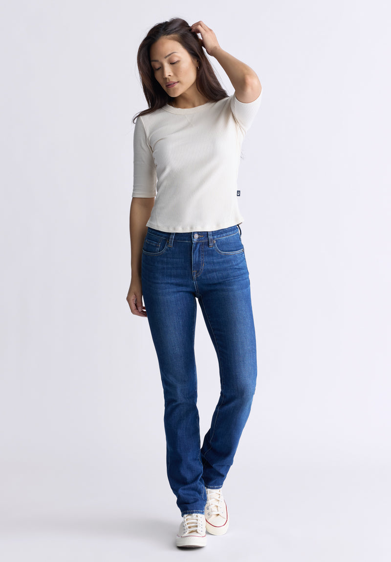 Buffalo David Bitton Mid Rise Slim Carrie Women's Jeans, Indigo Contrast - BL15999 Color INDIGO