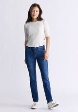 Buffalo David Bitton Mid Rise Slim Carrie Women's Jeans, Indigo Contrast - BL15999 Color INDIGO