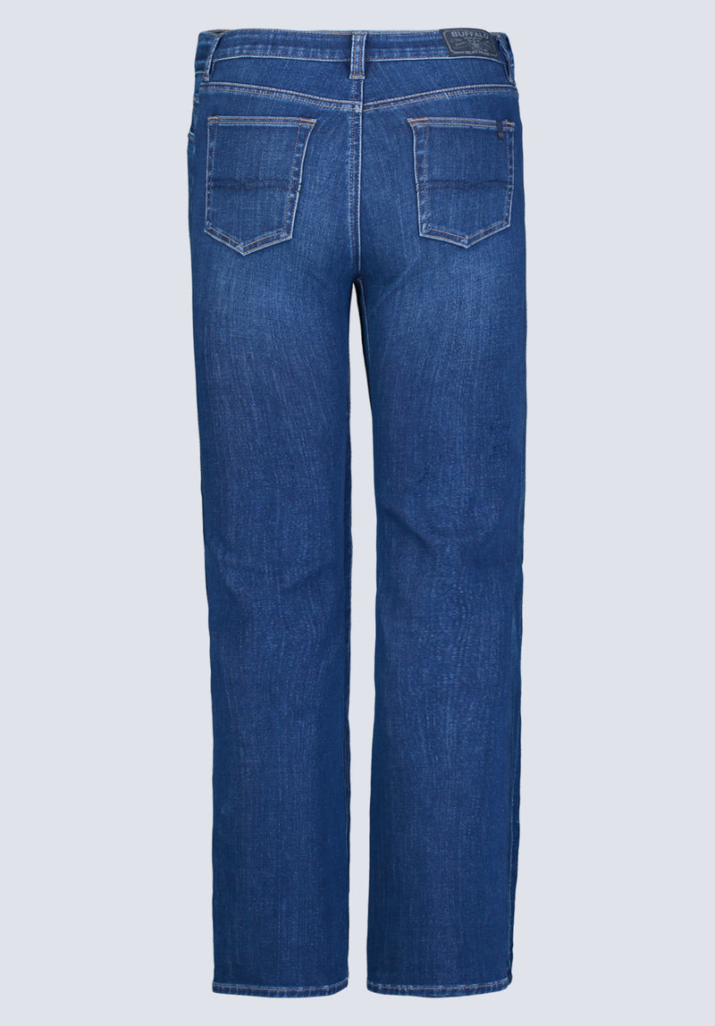 Mid Rise Slim Carrie Women's Jeans, Indigo Contrast - BL15999