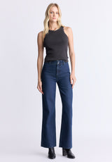 Buffalo David Bitton High Rise Wide Leg Adele Women's Jeans, Dark rinse wash - BL16013