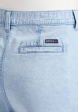 Gaga Women's Casual Denim Shorts, Bleached Blue - BL16073