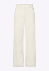 High Rise Wide Leg Addie Women's Pants, Vanilla Ice - BL16083