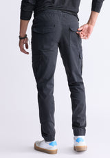 Pantalon cargo noir Tom pour hommes - BM22930