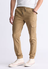 Cargo Tom Men's Jogger Pants in Dark Beige - BM22930