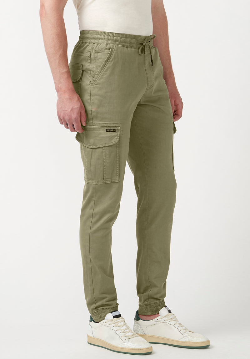 Men's Wrangler Cargo Pants w/ Stretch Relaxed Fit Olive Drab Green