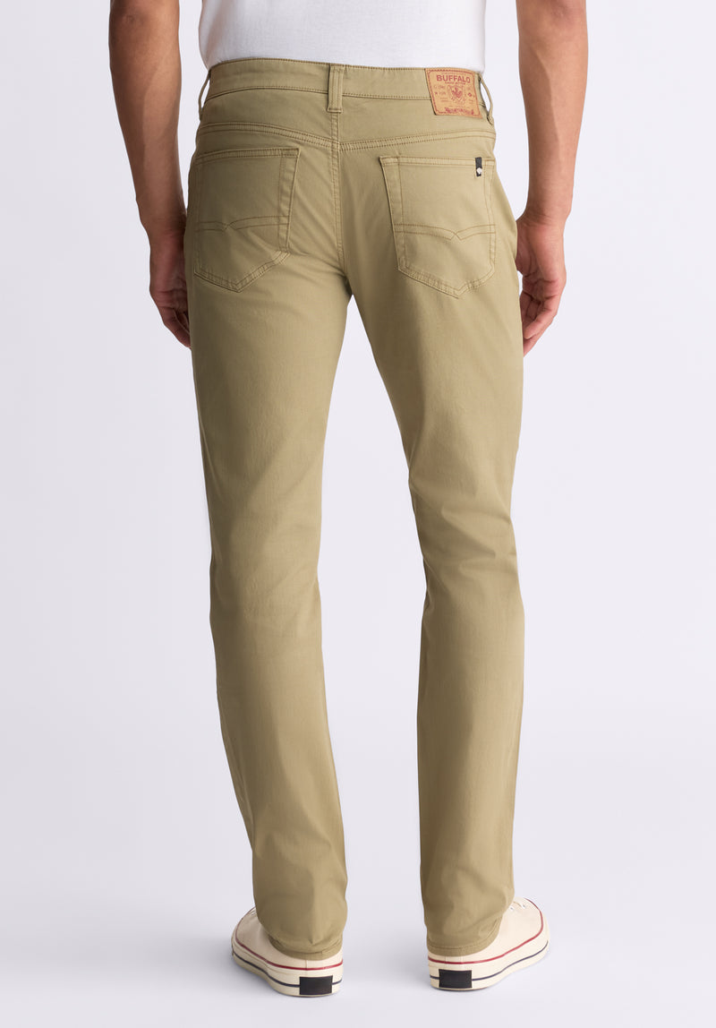 Slim Ash Men's Twill Pants, Aloe green - BM22982