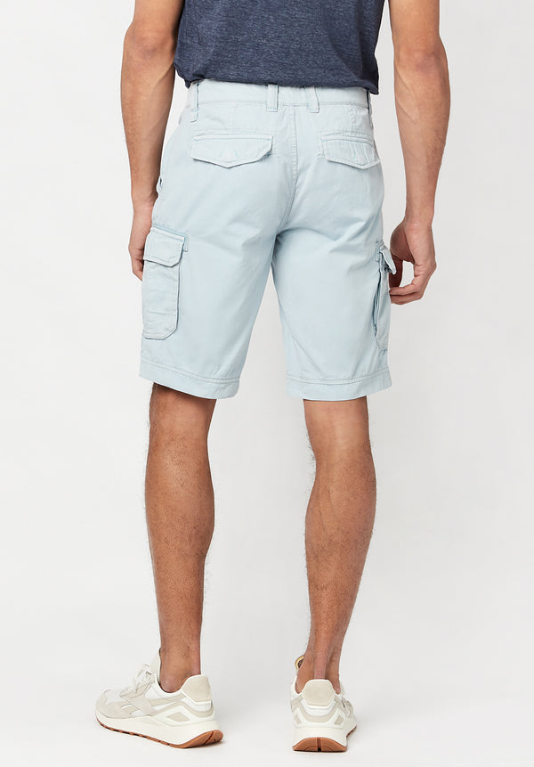 Hivibe Men's Stone Wash Shorts in Light Blue - BM23590