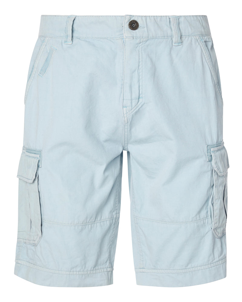 Hivibe Men's Stone Wash Shorts in Light Blue - BM23590