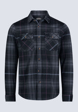 Samme Men's Blanket Shirt in Black Plaid - BM24305