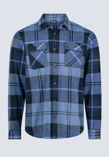 Sebbe Men's Blanket Shirt in Whale Plaid - BM24306