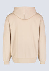 Fabio Men's Hooded Sweatshirt with Chest Pocket, Cream - BM24393