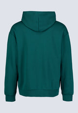 Fabio Men's Hooded Sweatshirt with Chest Pocket, Forest Green - BM24393