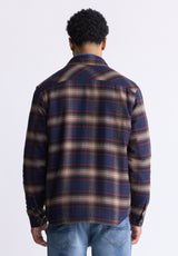 Buffalo David Bitton Jalika Men's Plaid Shacket, Whale - BM24447 Color WHALE