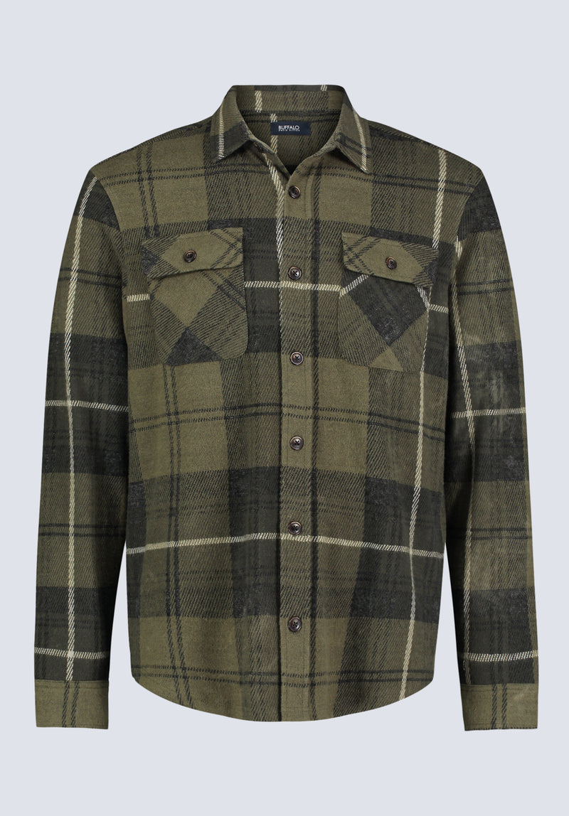 Samme Men's Plaid Blanket Shirt, Fern Green - BM24461