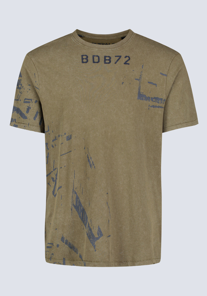 Tapia Men's Short-Sleeve Graphic T-Shirt, Burnt Olive - BM24470