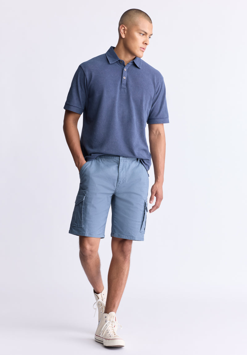 Buffalo David Bitton Hiero Men's Cargo Shorts, Mirage blue - BM24503