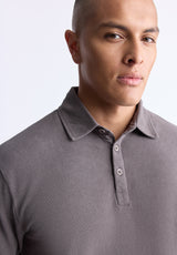 Buffalo David Bitton Kabold Men's Classic Polo, Charcoal - BM24515