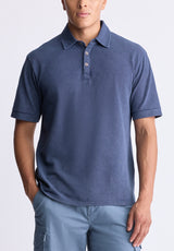 Buffalo David Bitton Kabold Men's Classic Polo, Midnight blue - BM24515