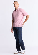 Buffalo David Bitton Kabold Men's Classic Polo, Lilas pink - BM24515