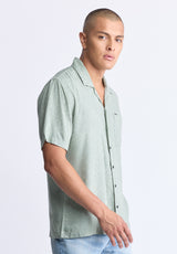 Buffalo David Bitton Santi Men's Paisley Print Short-Sleeve Button-Up Shirt, Iceberg green - BM24521