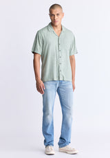 Buffalo David Bitton Santi Men's Paisley Print Short-Sleeve Button-Up Shirt, Iceberg green - BM24521