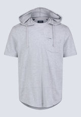 Katoni Men's Short-Sleeve Hooded T-Shirt, Heather Grey - BM24524