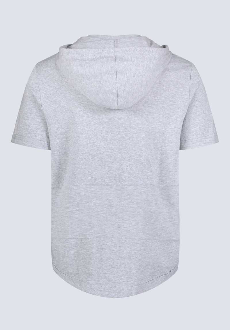 Katoni Men's Short-Sleeve Hooded T-Shirt, Heather Grey - BM24524