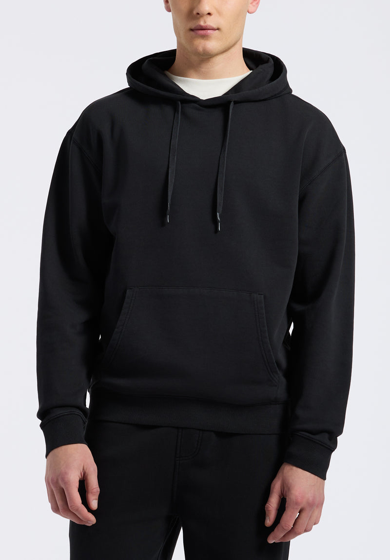 Finley Men's Relaxed Pullover Hoodie, Black - BM24534