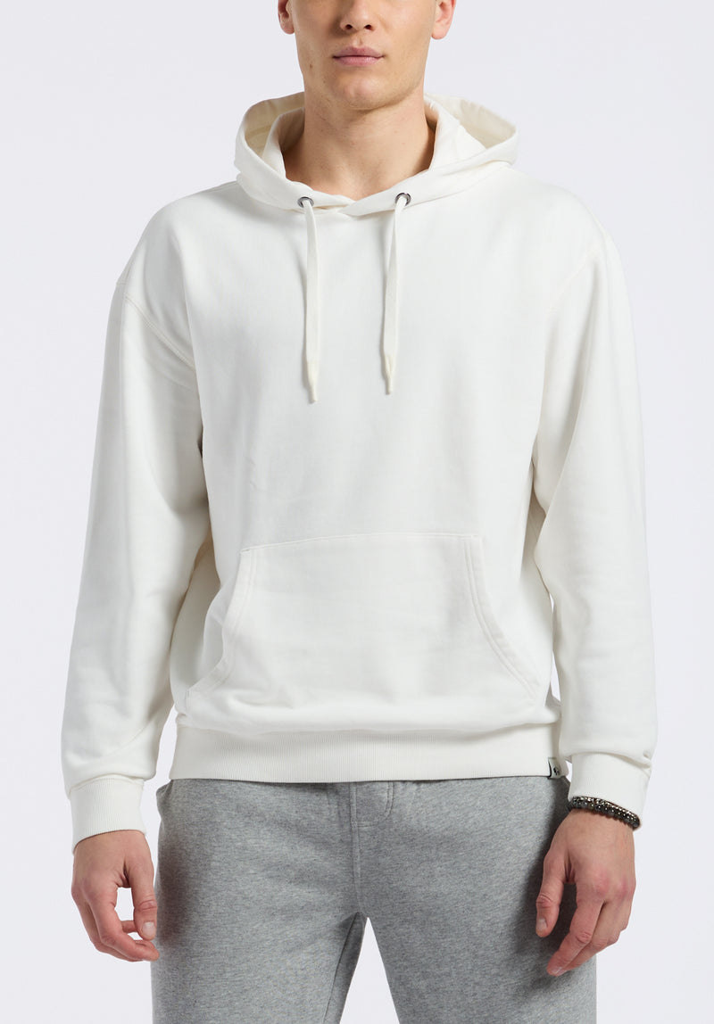 Finley Men's Relaxed Pullover Hoodie, Milk - BM24534