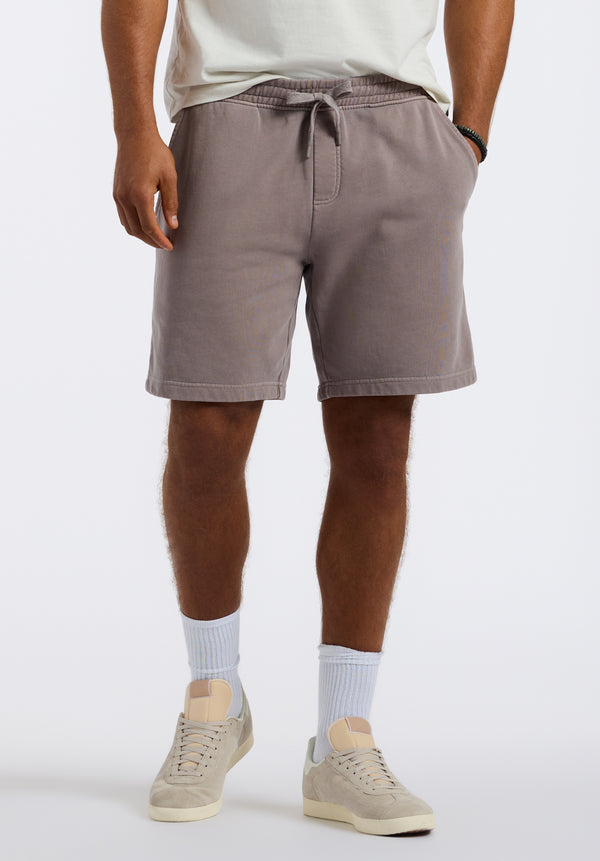 Hilston Men's Fleece Relaxed Shorts, Driftwood Brown - BM24536