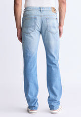 Buffalo David Bitton Straight Six Men's Crinkled and Sanded Jeans, Light blue - BM26000