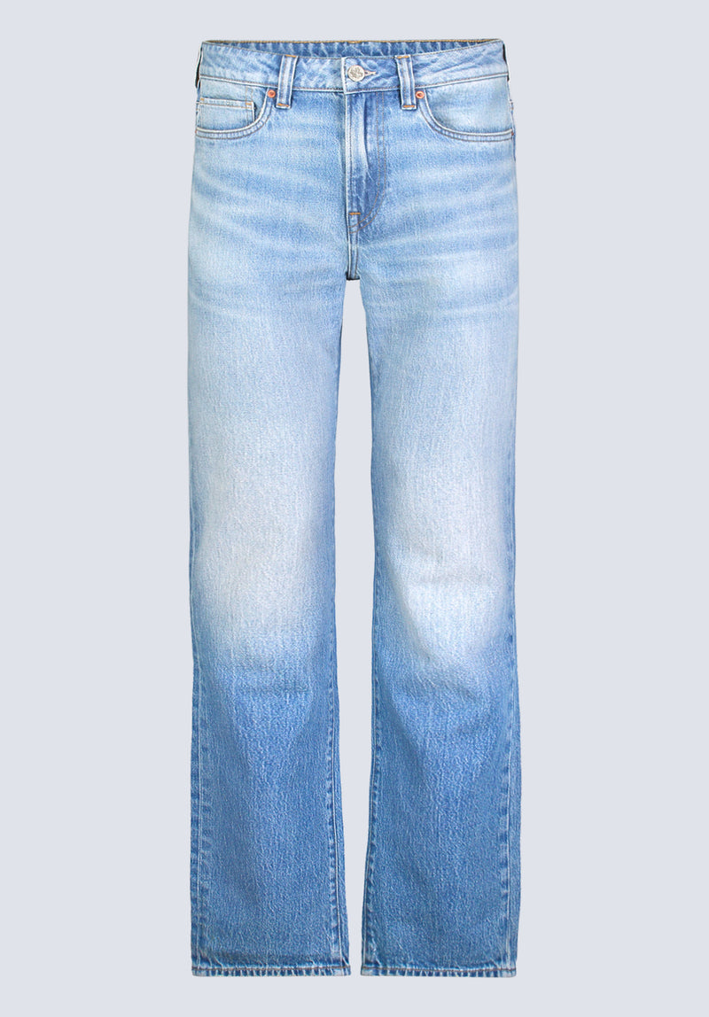 Buffalo David Bitton Straight Six Men's Crinkled and Sanded Jeans, Light blue - BM26000