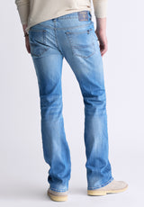 Buffalo David Bitton Slim Bootcut King Men's Jeans, Veined and Sanded Indigo - BM26004 Color INDIGO