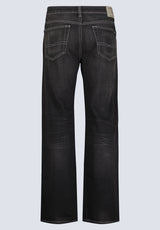 Loose Fit Matt Men's Jeans, Vintage Sanded Black - BM26007