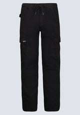 Buffalo David Bitton Slim Tapered Jim Men's Freedom Flex Drawstring Pants, Black - BM26010