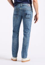 Slim Ash Men's Freedom Flex Jeans, Sanded Vintage Indigo - BM26063