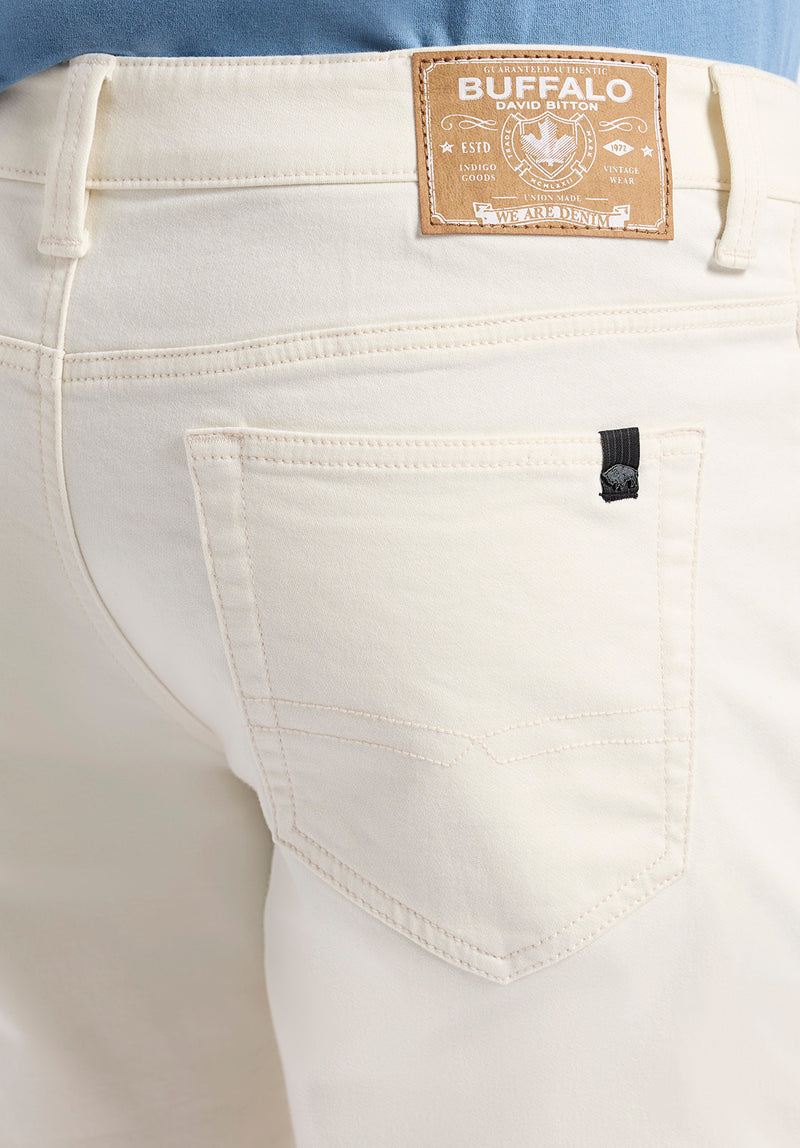 Relaxed Straight Dean Men's Freedom Flex Shorts, Vanilla White - BM26067