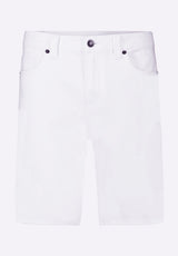 Relaxed Straight Dean Men's Freedom Flex Shorts, White - BM26067