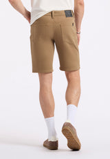 Relaxed Straight Dean Men's Freedom Flex Shorts, Dark Beige - BM26067