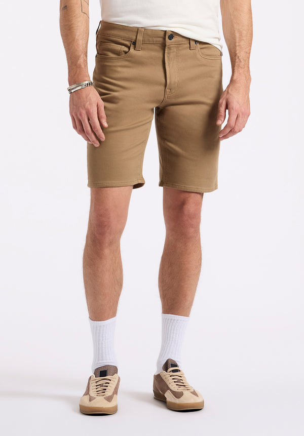 Relaxed Straight Dean Men's Freedom Flex Shorts, Dark Beige - BM26067