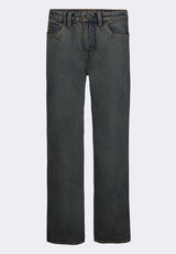 Relaxed Straight Driven Men's Jeans, Authentic Worn Indigo - BM26074